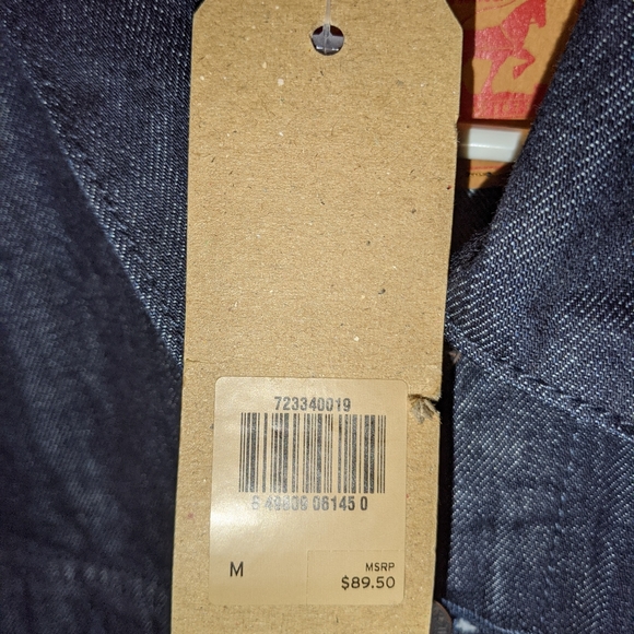 NWT Levi's denim Jean jacket dark blue - Picture 3 of 4